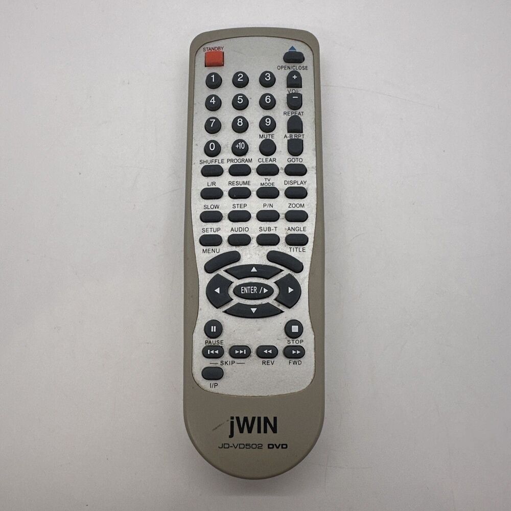 JWIN DVD JD-VD502 Remote Control Original Tested Clean Working